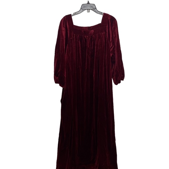 VTG burgundy suede mumu large
